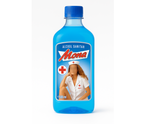 Mona - Alcool Sanitar (Spirt), 102 buc, 500 ml/sticla